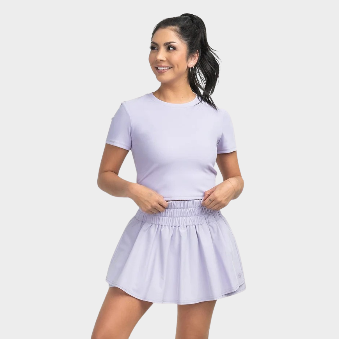 Southern Shirt Company Cropped Performance Tee - Orchid Petal