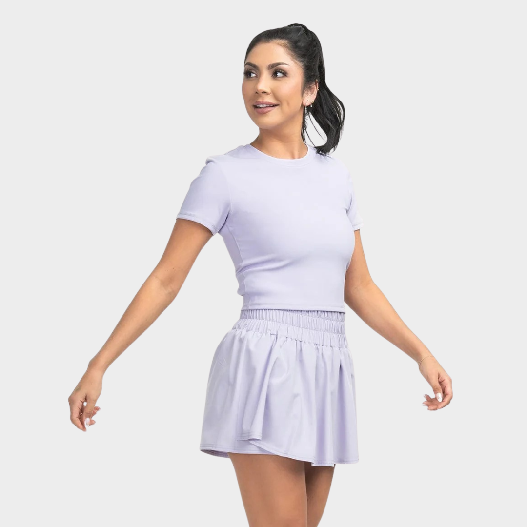 Southern Shirt Company Cropped Performance Tee - Orchid Petal