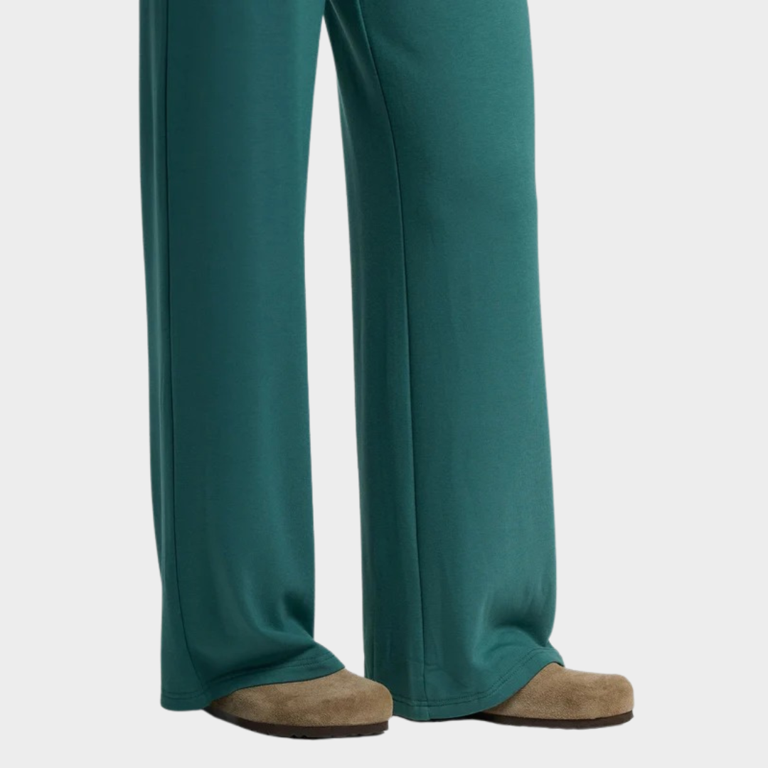 Women's Bamboo Lightweight Fleece Wide Leg Pant