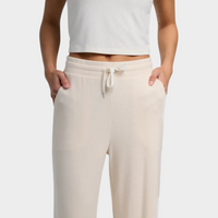 Women's Bamboo Lightweight Fleece Wide Leg Pant