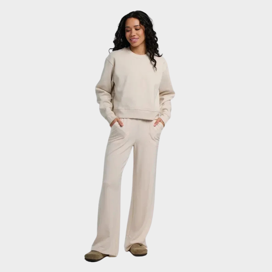 Women's Bamboo Lightweight Fleece Wide Leg Pant