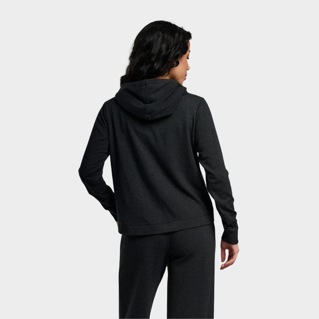 Women's Bamboo Lightweight Fleece Cropped Hoodie
