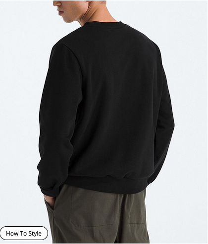 The North Face Mens Evolution Long Sleeve Fleece Sweatshirt