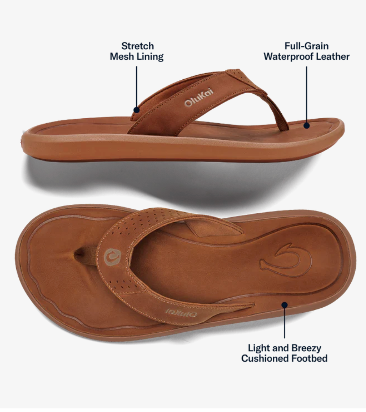 OLUKAI MENS PILI-MOOD INDIGO