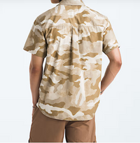 THE NORTH FACE Men’s Short-Sleeve Baytrail Pattern Shirt- KHAKI Stone TNF Camo Print