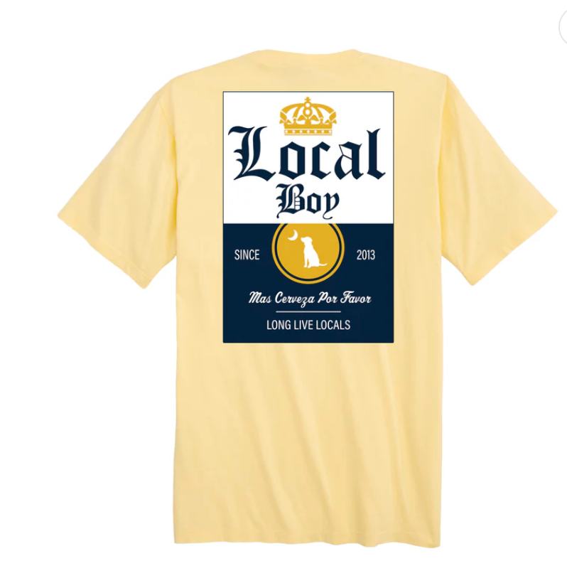 LOCAL BOY MAS CERVEZA TEE SHIRT