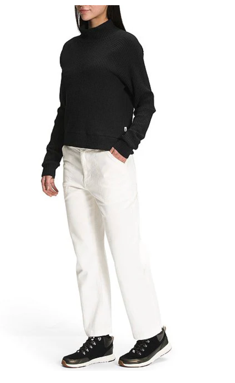 The North Face Chabot Cotton Thermal Knit Mock Neck Long Sleeve Top